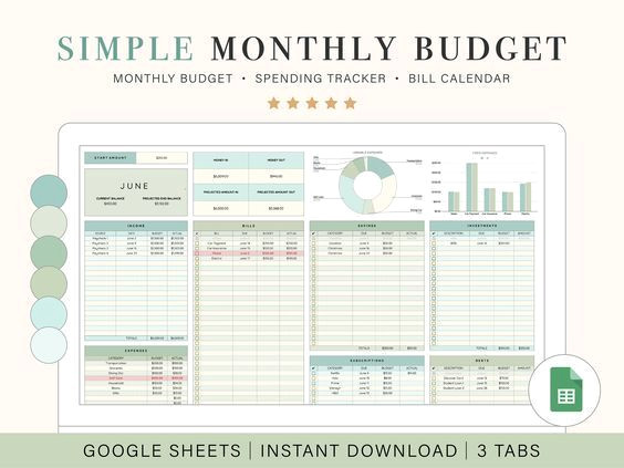Easily Plan Your Monthly Budget With This Simple Template