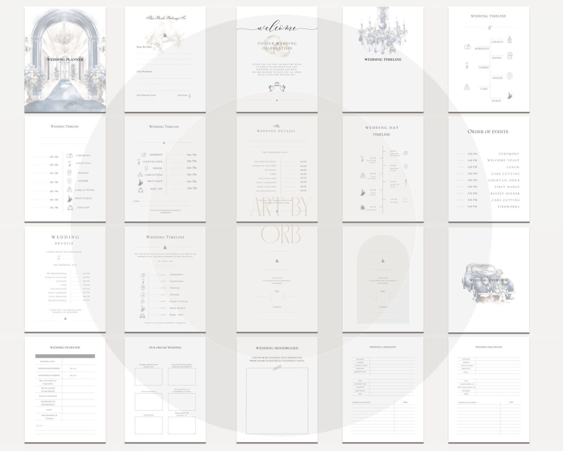 Plan Your Dream Wedding in Style with Our 100-Page Planner