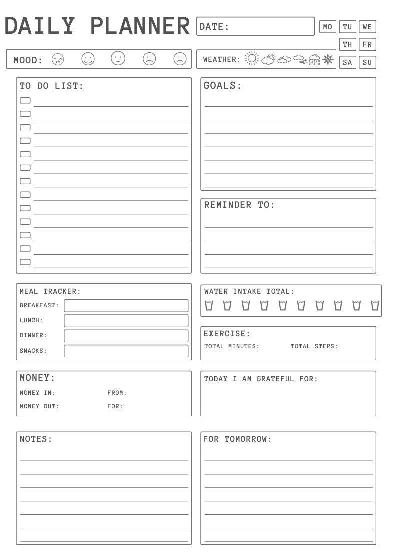 Boost Productivity with a Simple Daily Planner