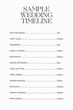 Plan Your Dream Wedding: A Step-by-Step 3 PM Timeline