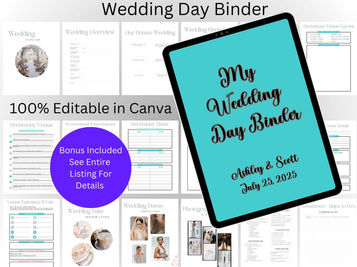 Plann Perfect Wedding: Free All-In-One Binder Template