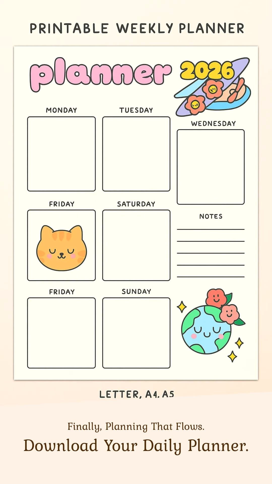 Plan Your Week with Whimsical Style