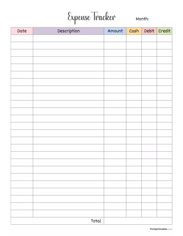 Track Your Expenses with Ease: 20 Free PDF Templates