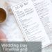 Plan Your Dream Wedding: Customizable Wedding Timeline