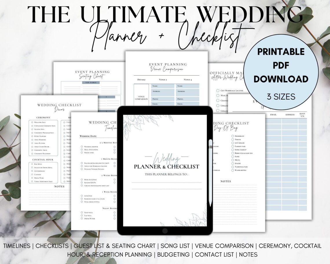Wedding Planning Made Easy: Complete Blue Binder Kit