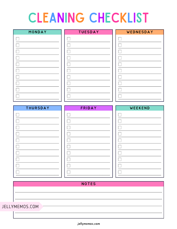 Transform Your Space: Free Weekly Cleaning Printables