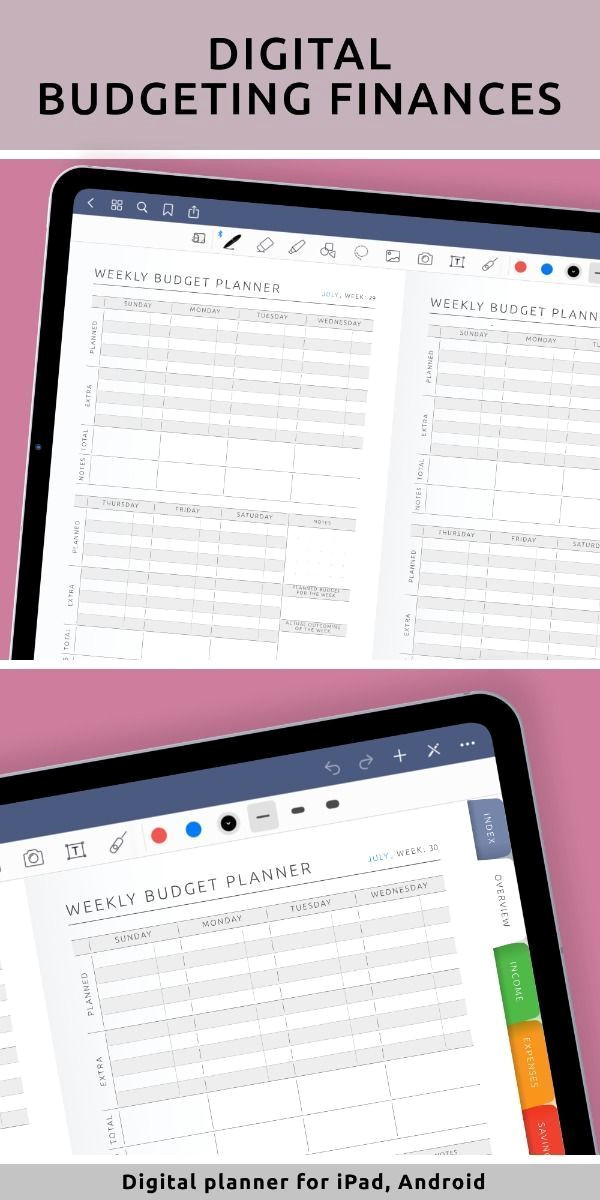 Manage Your Money on iPad with Our Digital Budgeting Planner