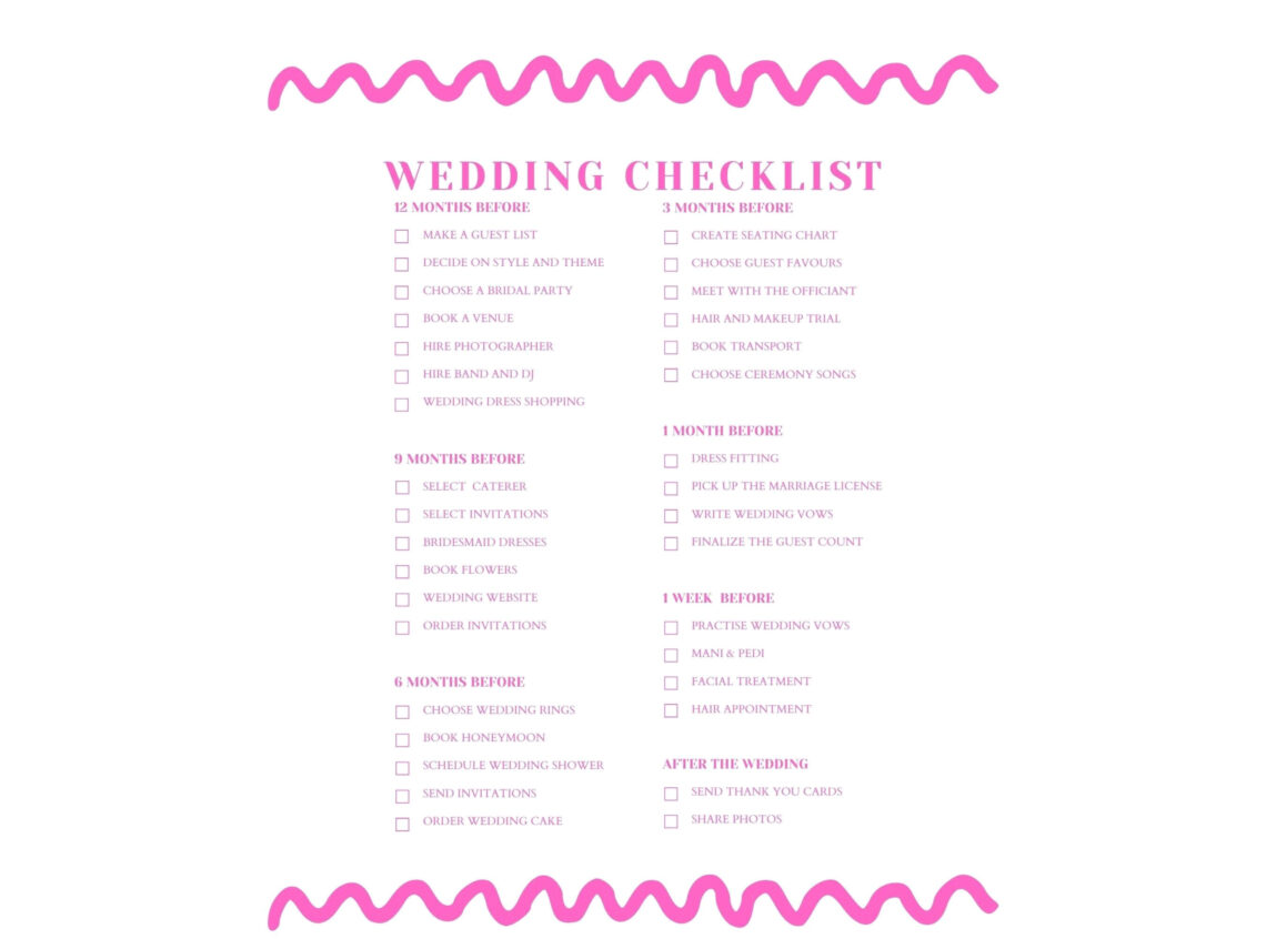 Plan Your Dream Wedding with Our Ultimate Checklist