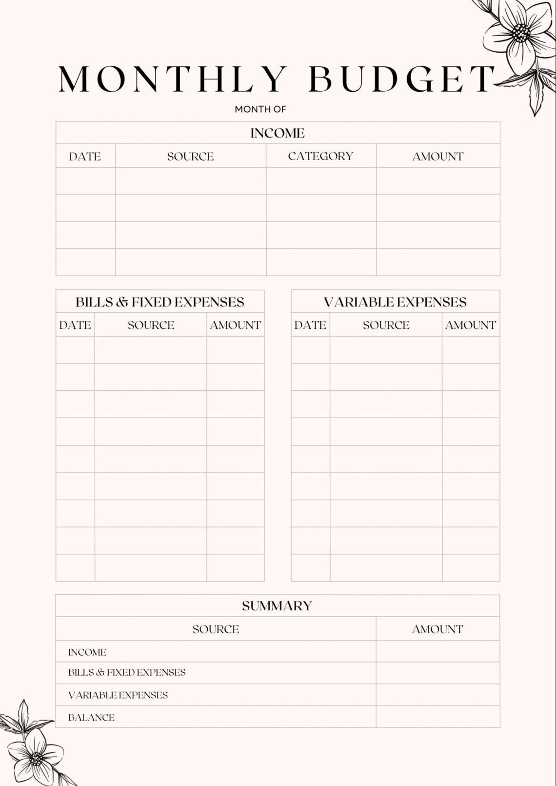Slay Your Finances with This FREE Printable Budget Tracker
