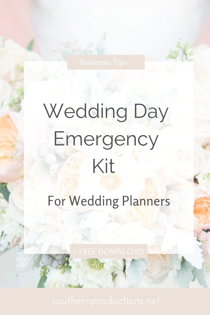 Save the Day: Ultimate Wedding Emergency Kit