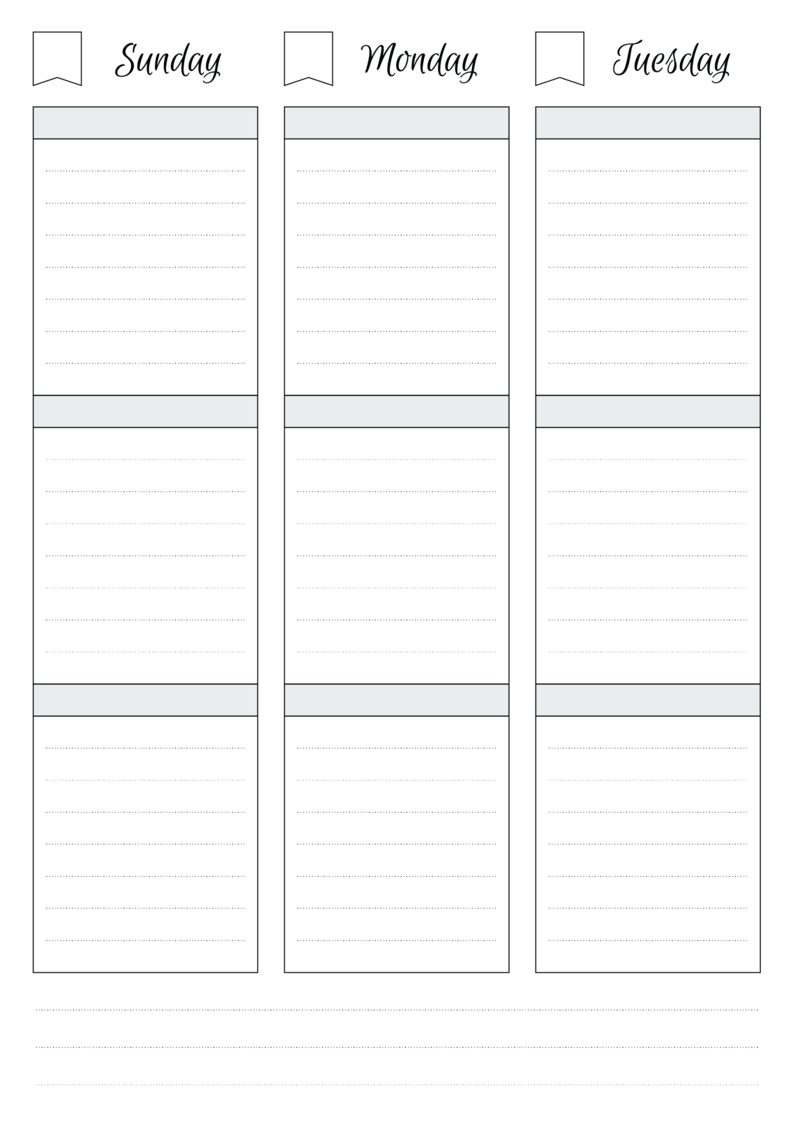 Get Your Week Back on Track with These Printable Schedules