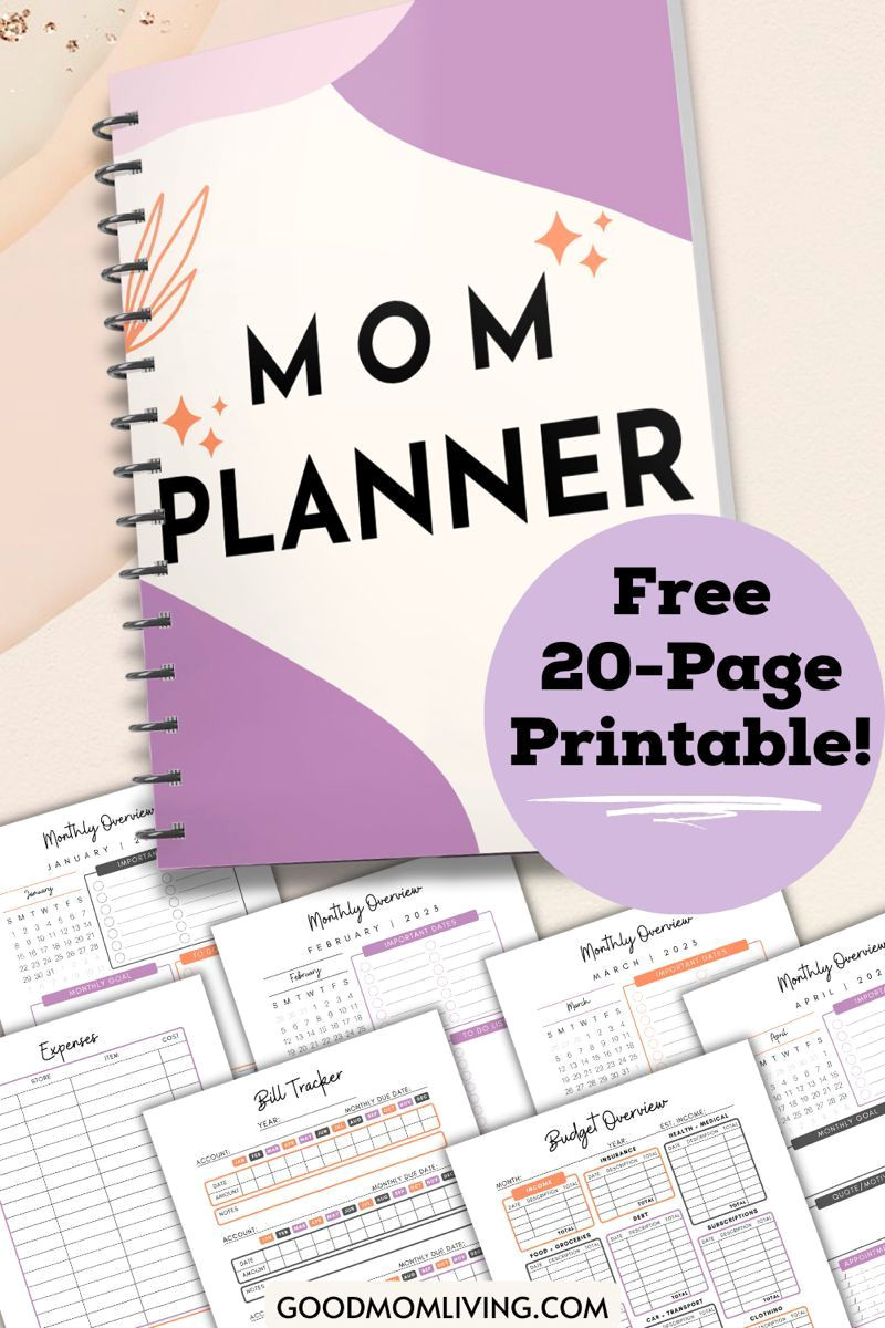 Simplify Your Mom Life with These Free Planner Pages