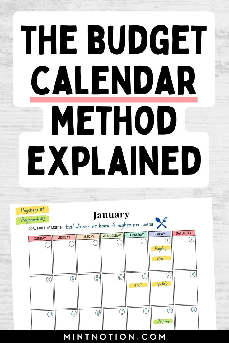 Master Your Monthly Budget with a Simple Calendar Planner