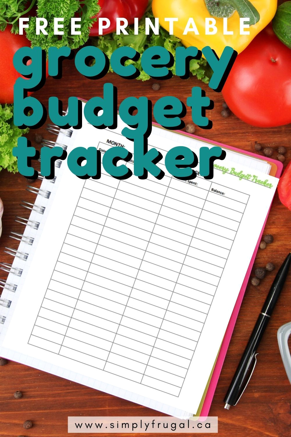 Save with Ease: Printable Grocery Budget Tracker