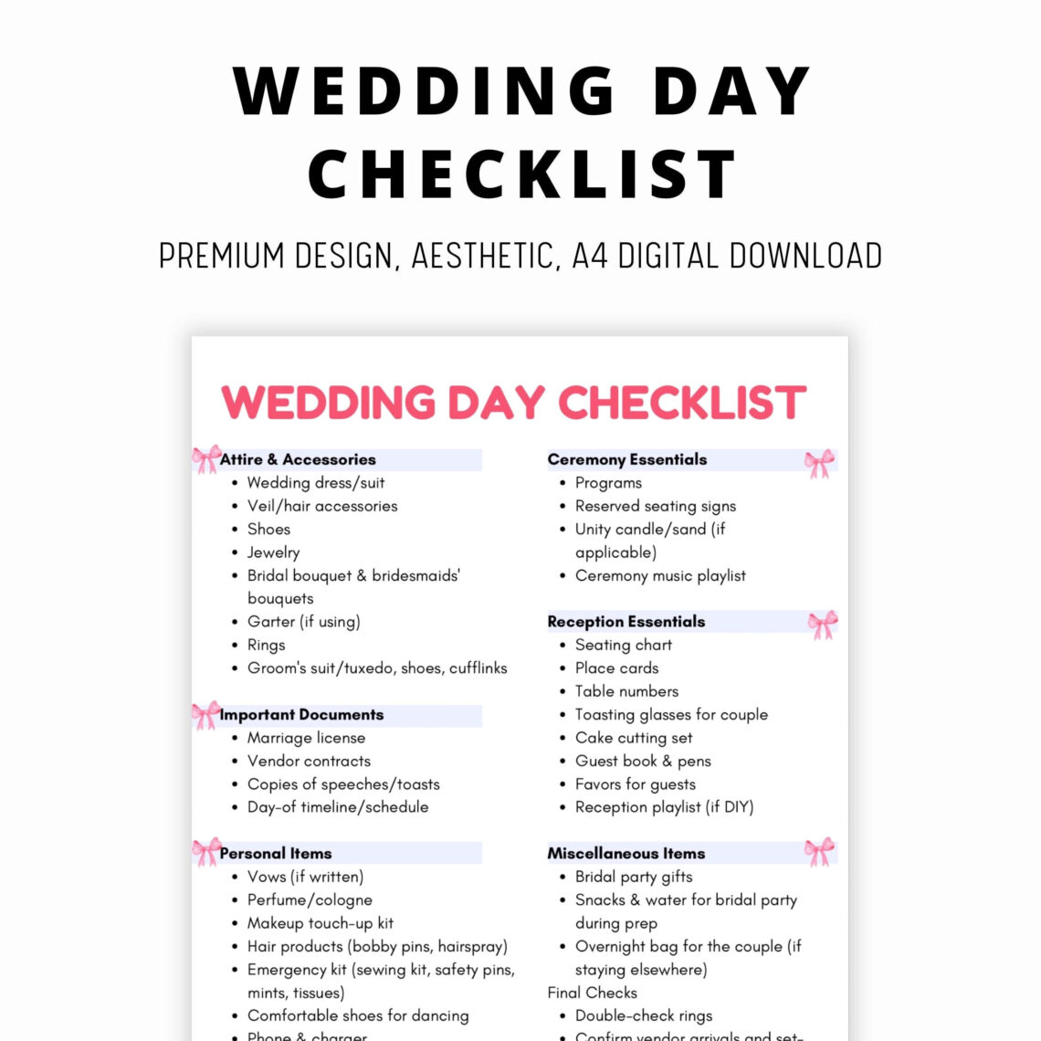 Dream Wedding Planner: 5-Step Checklist to Perfection