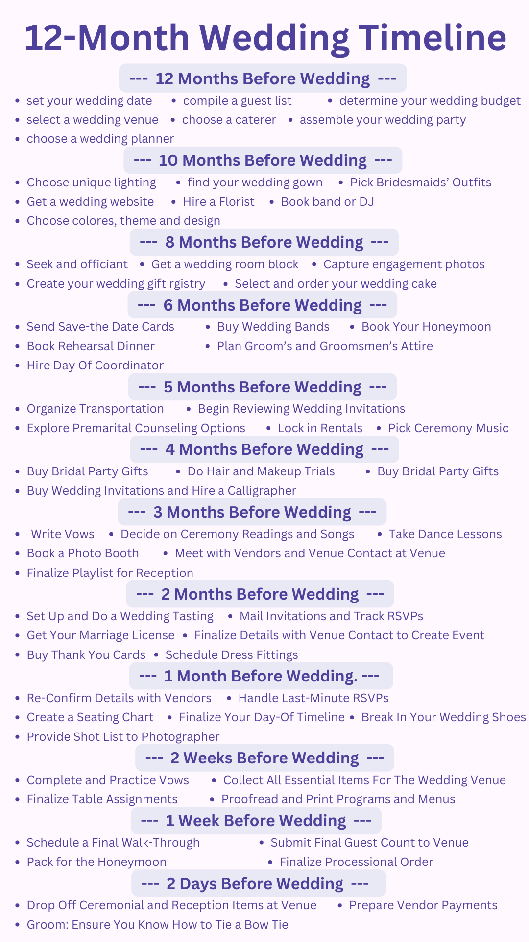 Plan Your Dream Wedding in 12 Months