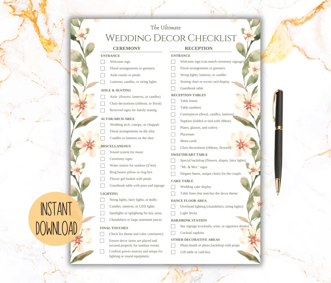 ‘7-Step Wedding Decor Checklist: Plan a flawless Ceremony’