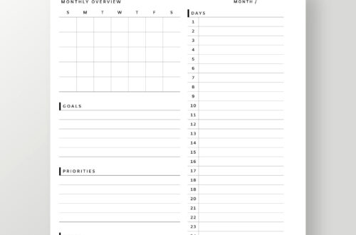 Master Your Month with This Simple Undated Planner Master Your Month with This Simple Undated Planner