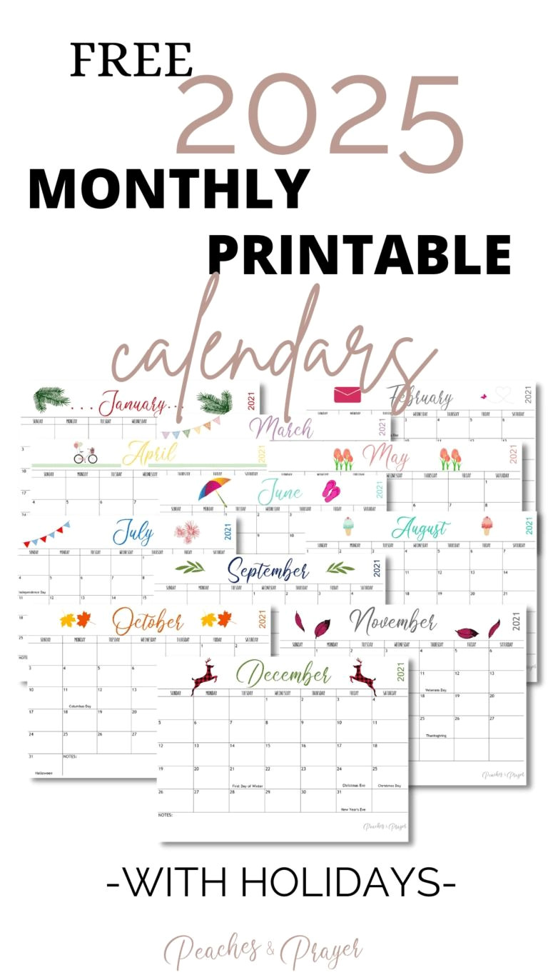 Print Your 2025 Calendar in Minutes: Free Templates