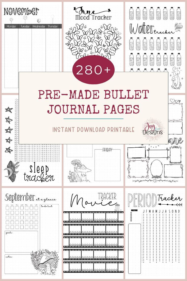 Weekly Planner Makeover: 280+ Custom Bullet Journal Pages