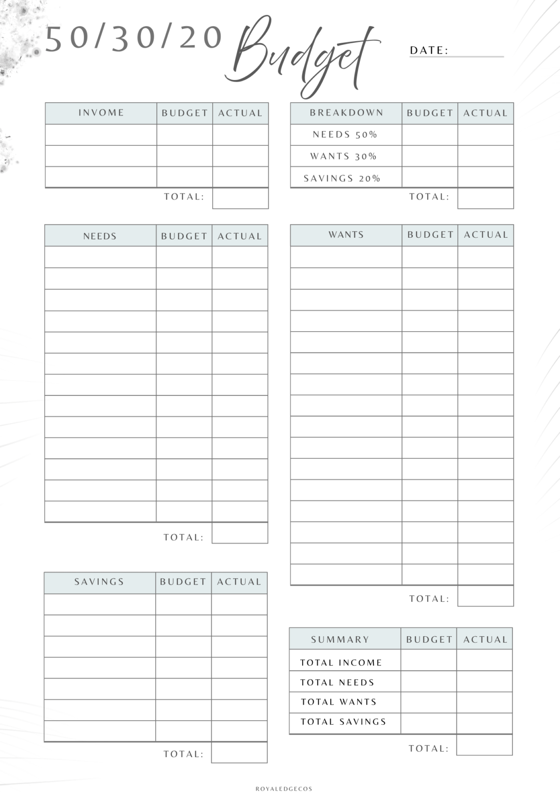 Simplify Your Finances: 50/30/20 Budget Templates To Try