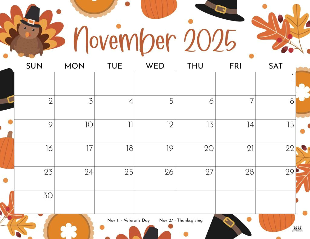 Download 107 FREE November Templates & Calendars Today