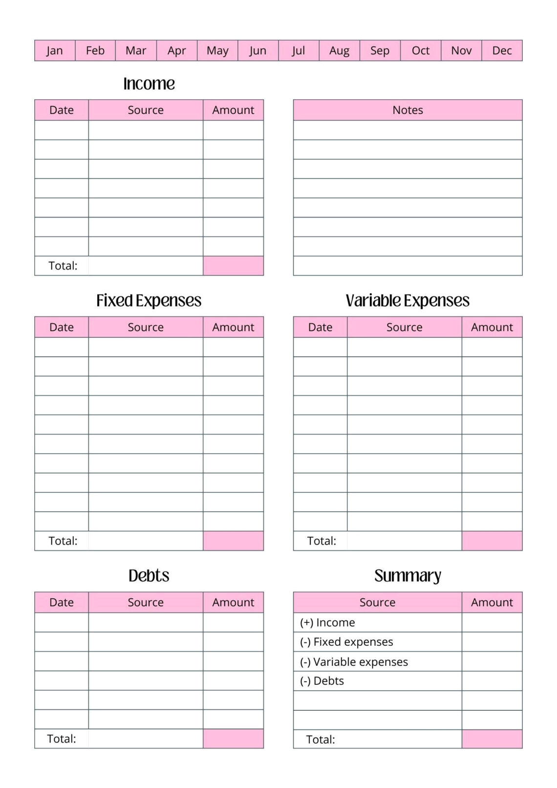 10-Minute Monthly Budget Planner: Crush Your Finances