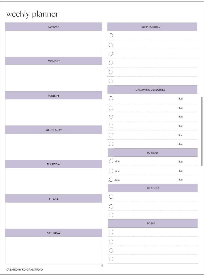 Unlock a Productive Week with These Free iPad Templates