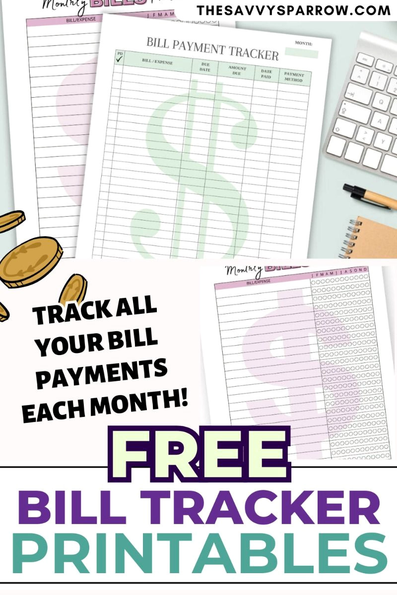 20+ Bill Tracker Printables to Simplify Your Finances