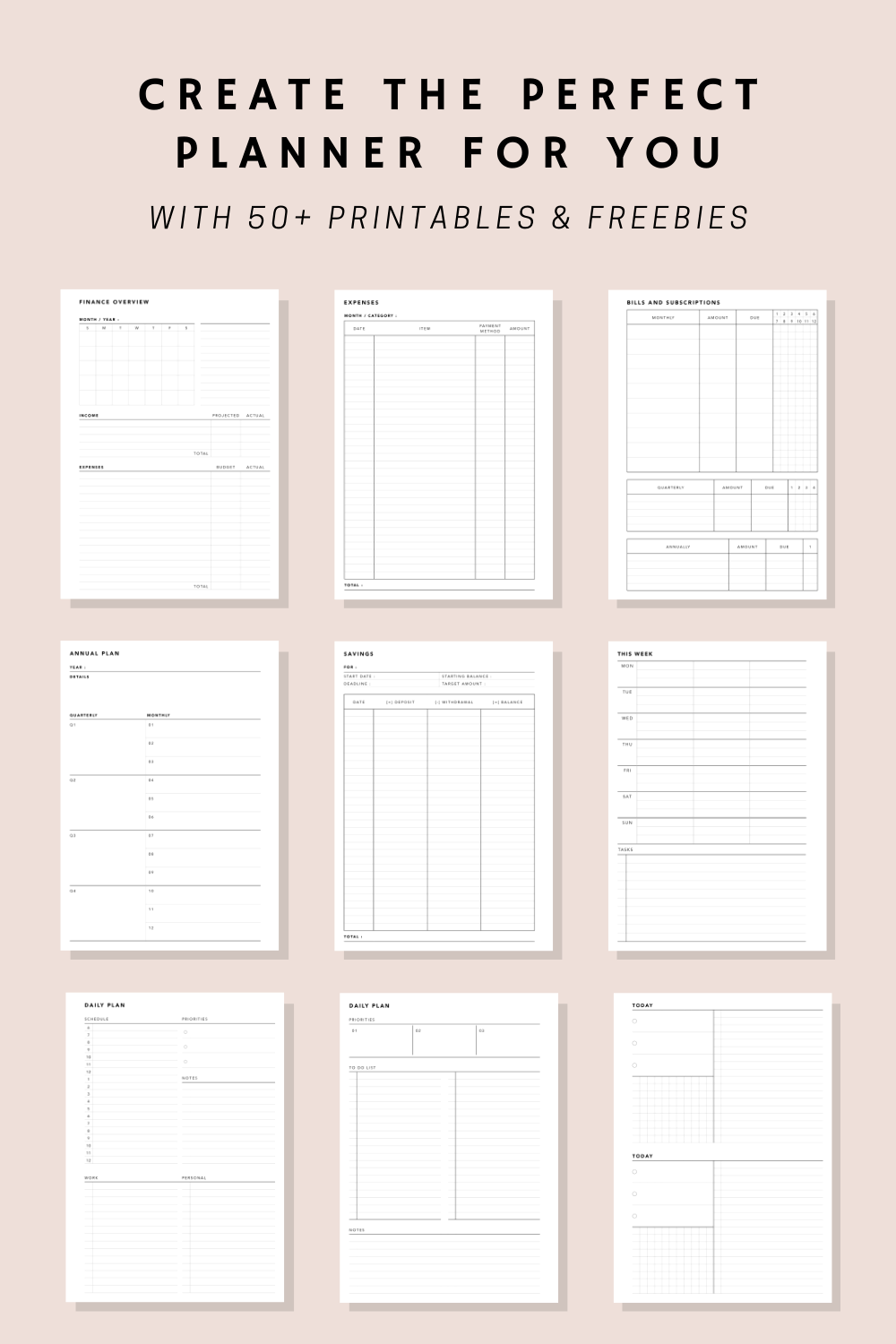 Transform Your Life in 50 Days with This FREE Planner