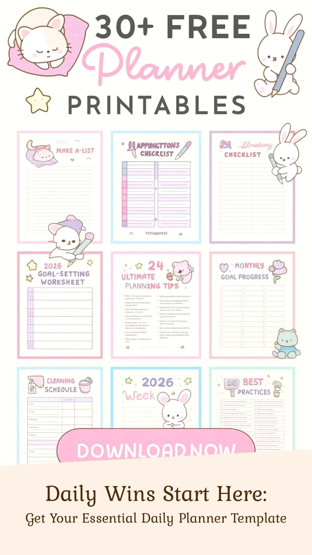 Boost Your Productivity Daily with Free Printable Planners