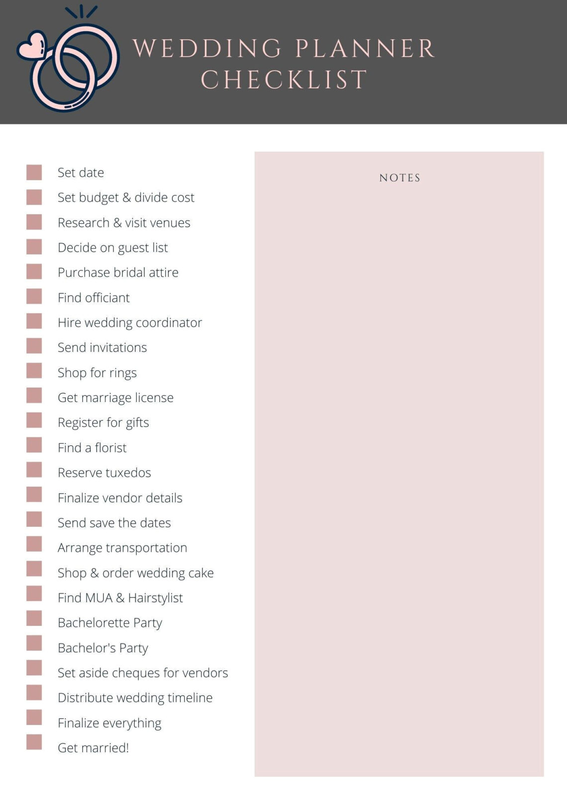 Plan Your Dream Wedding: Checklist and Templates Inside