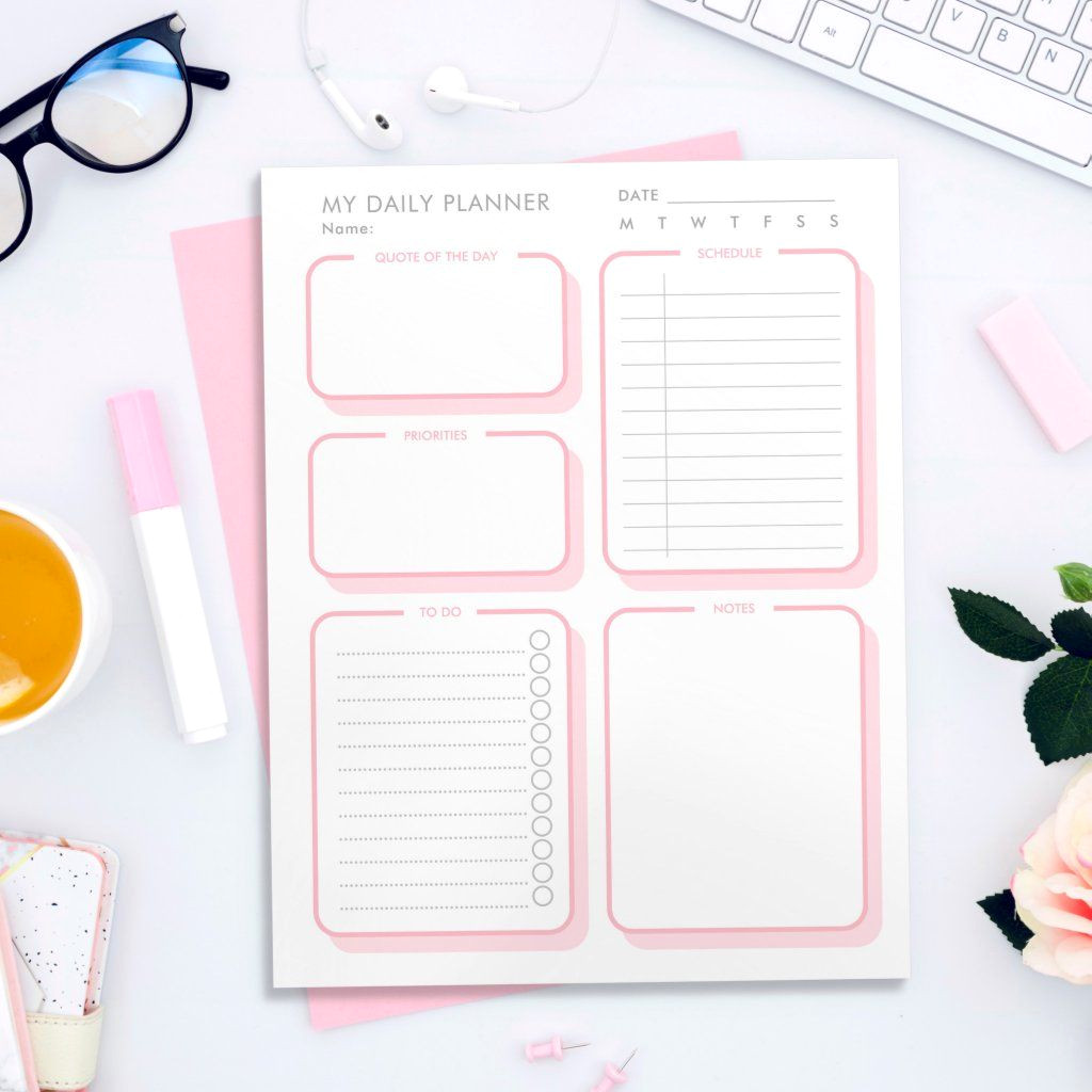 Blush Pink Minimalist Planner Your Daily Must-Haves in One Stunning Notebook
