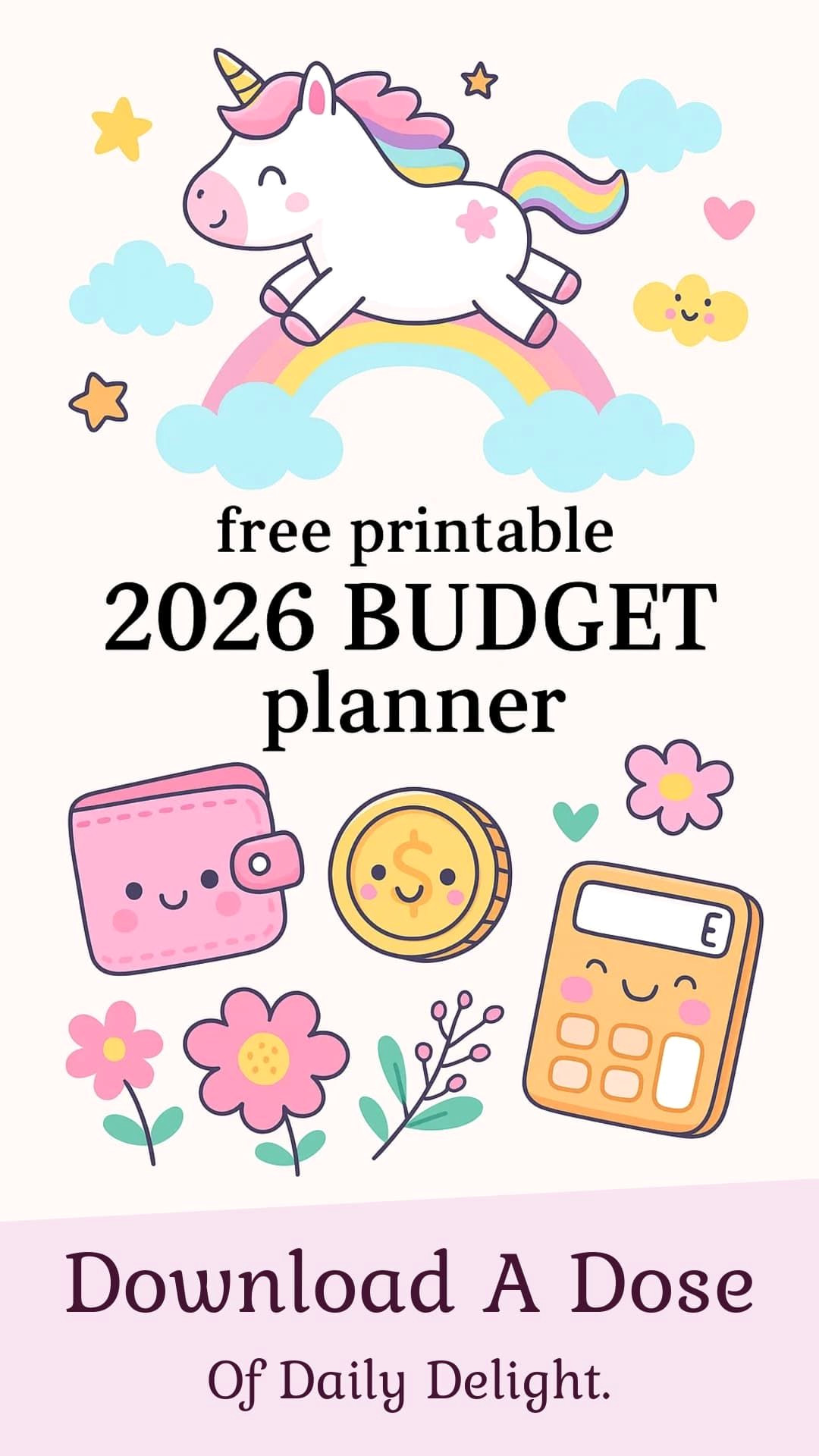 Achieve Whimsical Financial Freedom with This Free Budget Planner