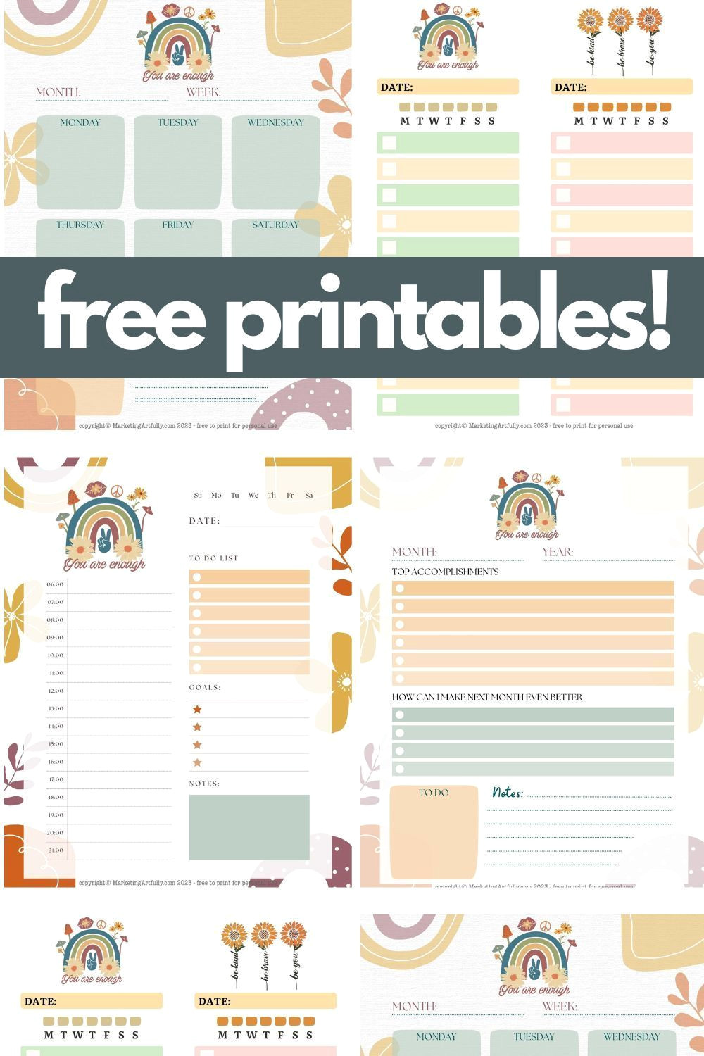 Get Organized with These 100% Free Printable Planners