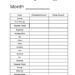 Simple Black & White Monthly Budget Tracker Simple Black & White Monthly Budget Tracker