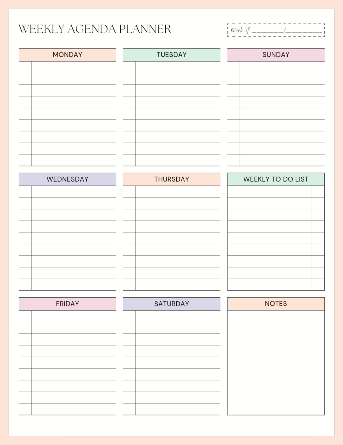 Plan Your Week with Ease | Download Your Free Weekly Planner Now