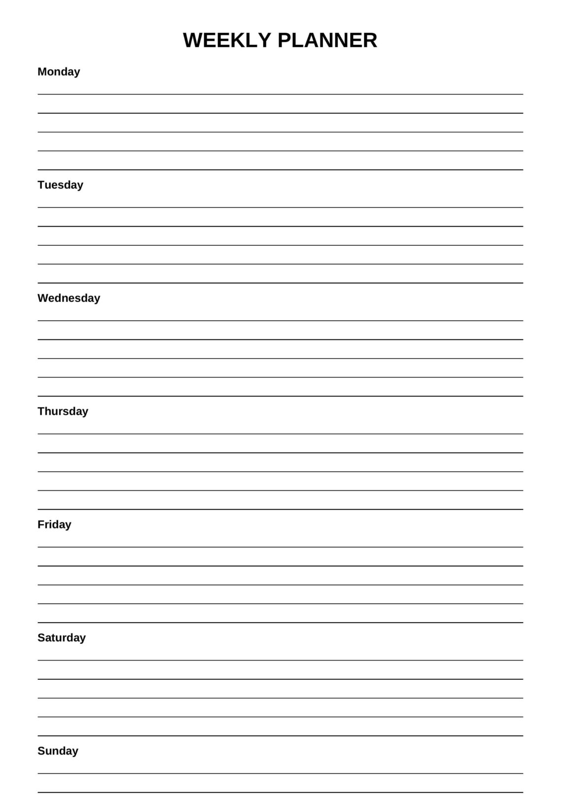 Elevate Your Productivity with This Free Minimalist Weekly Planner