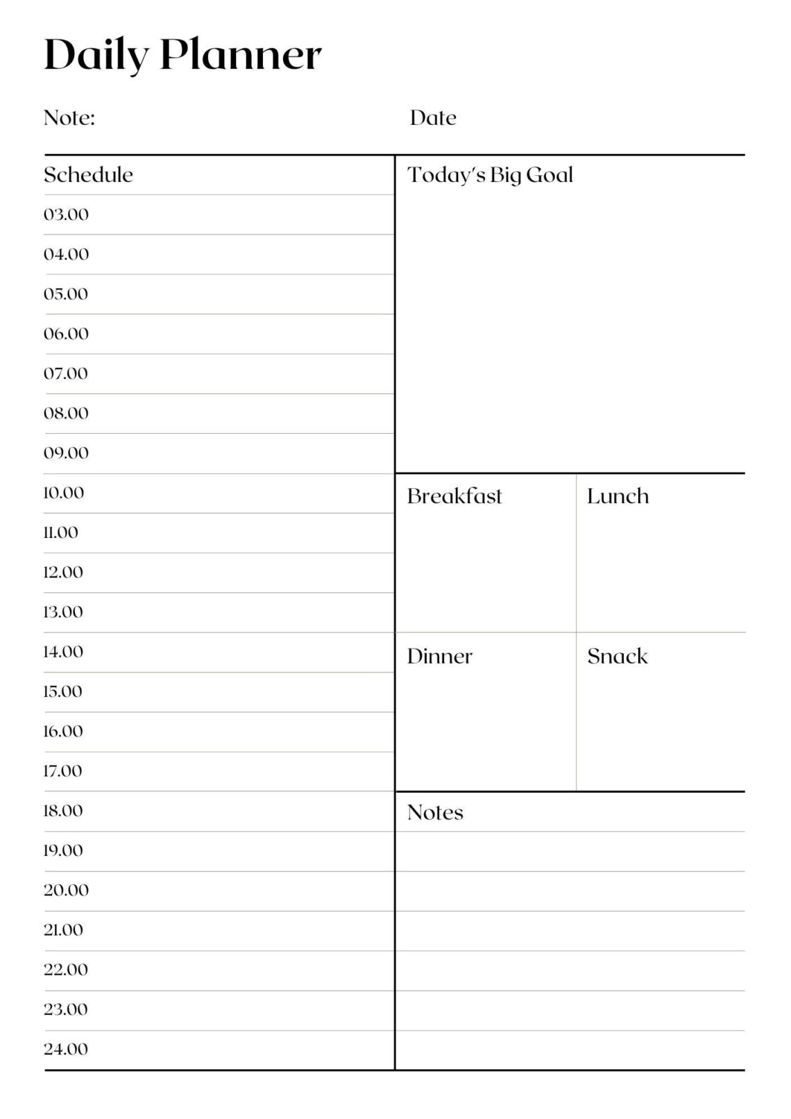 10-Minute Daily Planner for a Healthier, Happier You