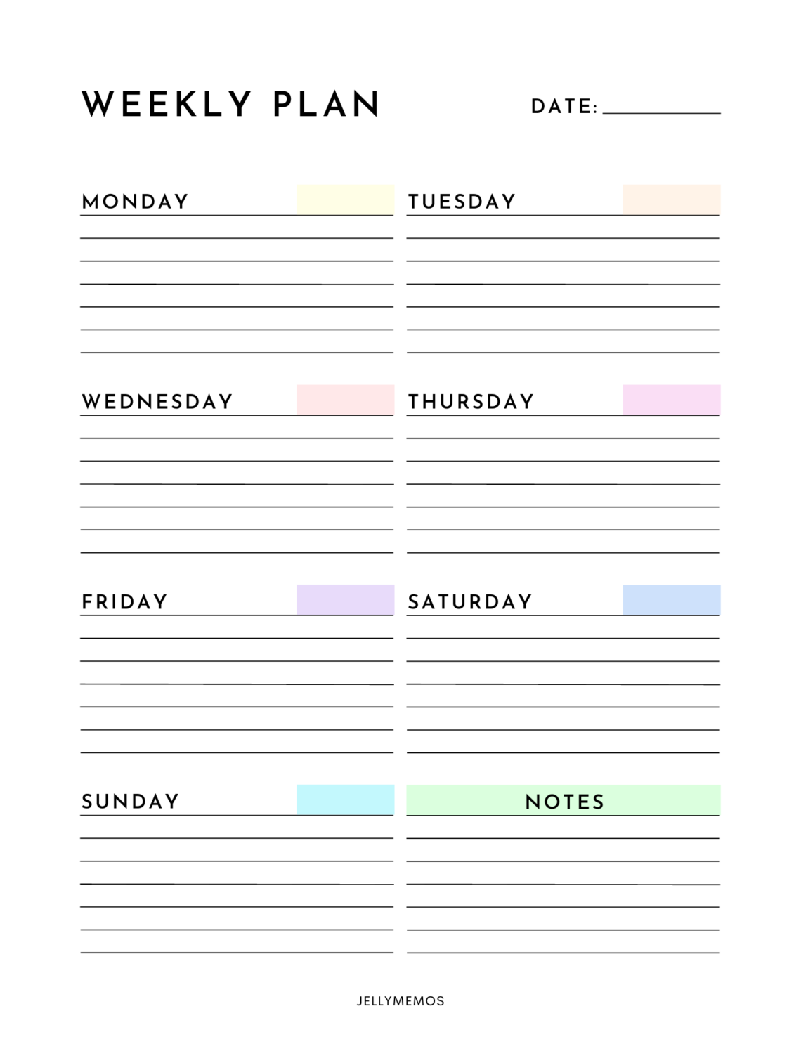 Boost Productivity with This Free Weekly Planner