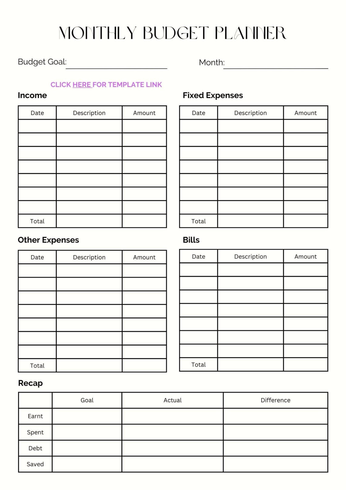 Slay Your Finances with This Simple Budget Planner