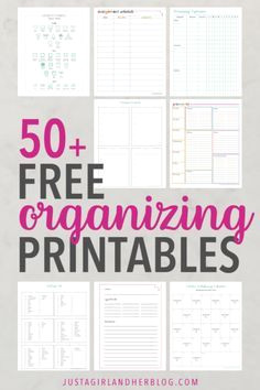 Transform Your Space with 300+ FREE Printable Organizers