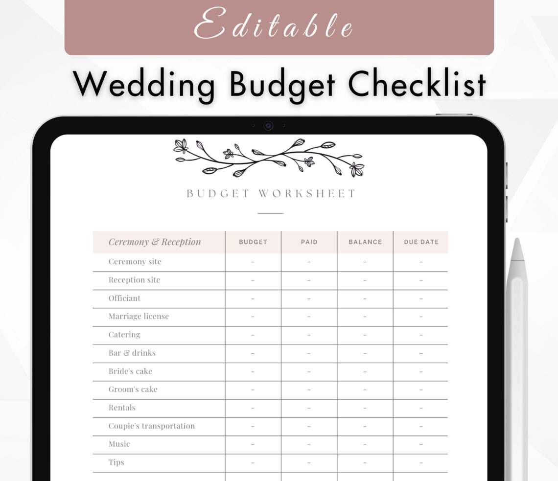 Plan Your Dream Wedding: The Essential Checklist & Budget Guide