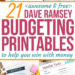 Win Big with Money: 25 Free Budgeting Printables