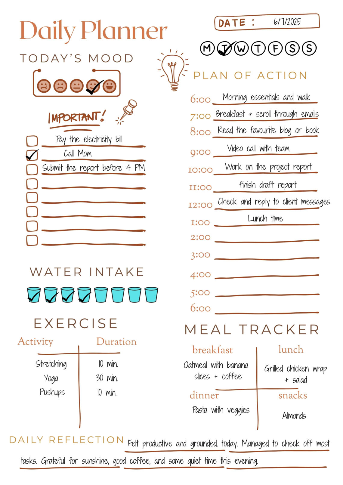 5 FREE Printable Productivity Planners for Instant Boost