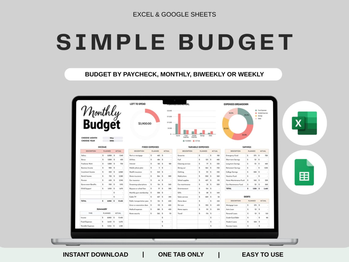 Master Your Finances: Simple Budget Tracker Template