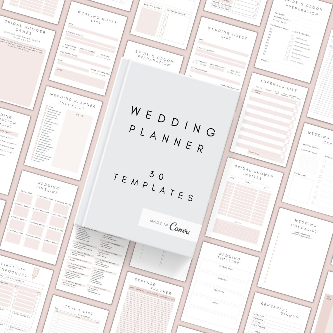Plan Your Dream Wedding with Ease — Free Canva Templates