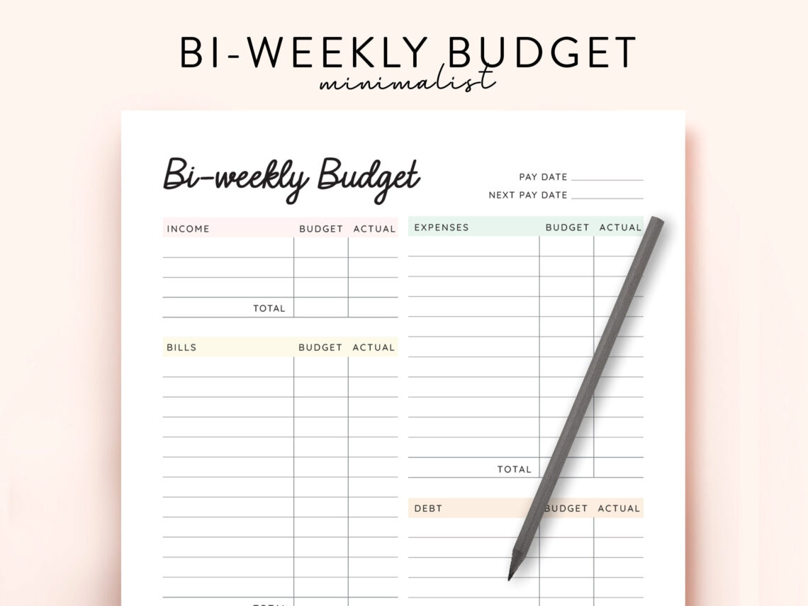 Bi-Weekly Budget Planner: Stay on Track with Every Paycheck