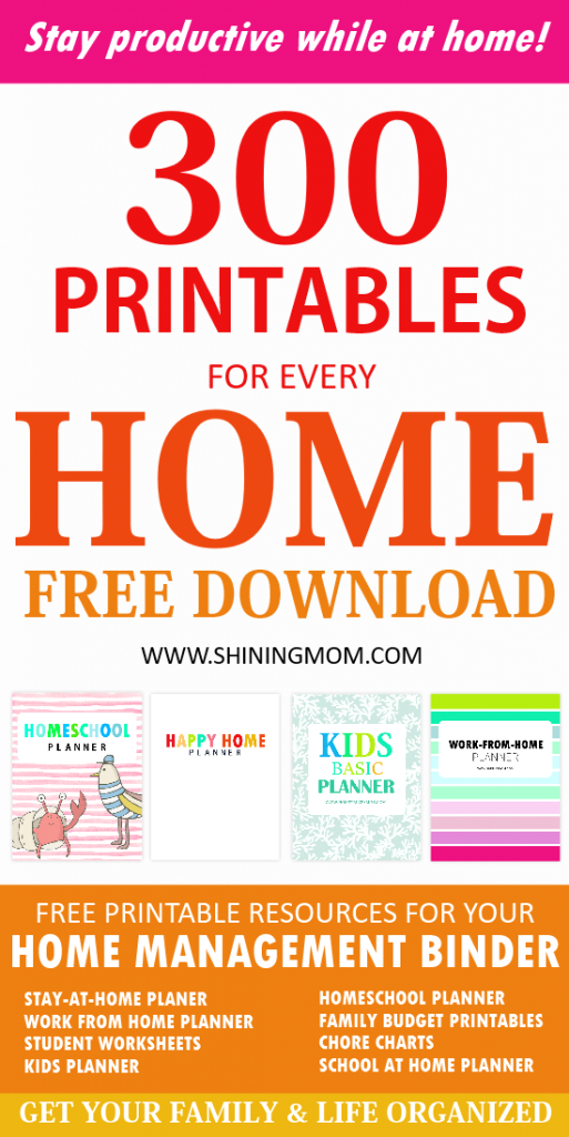 Organize Your Home with 300+ Free Printables!