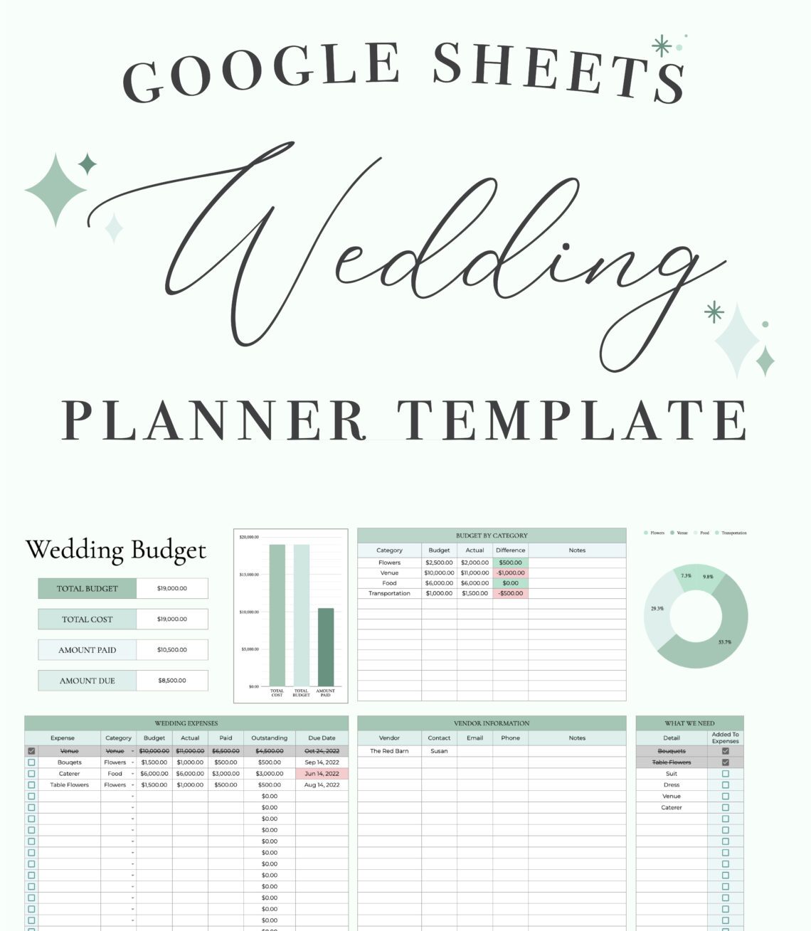 Plan Your Dream Wedding in One Easy Spreadsheet